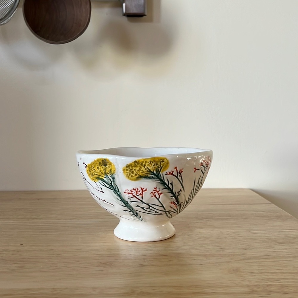 Anthropologie Dagny Bowl- Hand painted Stoneware